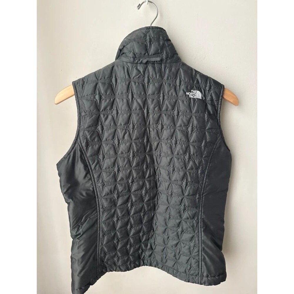 The North Face Gray Quilted Insulated Vest Floral Small - Picture 2 of 4